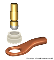 Cable lug 16mm² (#5AWG) kit w. 100pcs