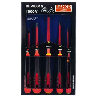 Screwdriver set, BAHCO 5-piece