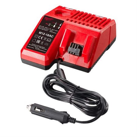 Milwaukee Billaddare M12 och M18, 12V