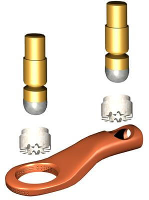 Cable lug 25mm²/max ø8mm Kit