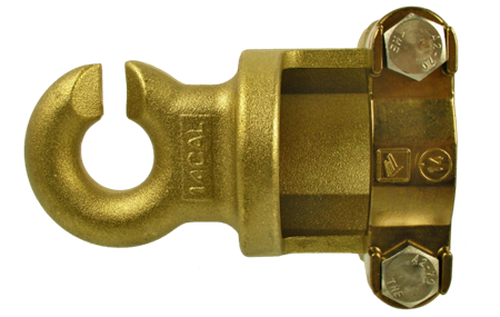 Hook end clamp for single GRP rod 55 mm