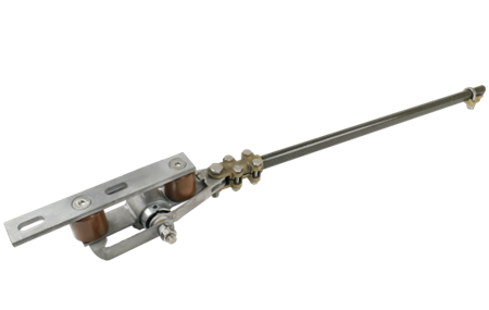 Contact wire support for tunnel