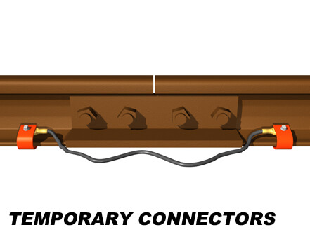 Temporary rail bonds